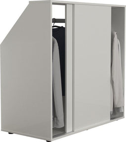 TheBestOf Furniture Kledingkast - Schuine wand - Schuifdeuren - Wit