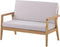 Loungeset met tafel 4-zitter PALLANO Acaciahout Taupe