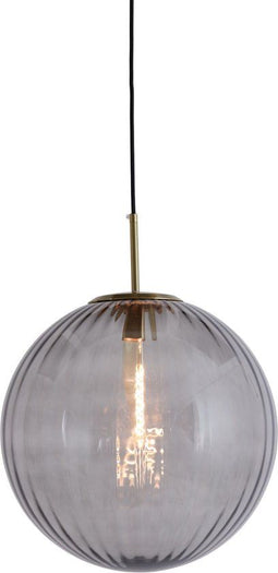 Light & Living Magdala - Hanglamp - Glas Ø40cm - Modern - Grijs