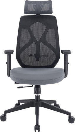 Feel Home - Ergonomische Bureaustoel Verstelbaar - Zwart/Grijs