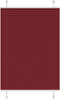 vidaXL - Plissé - rolgordijn - 100x100 - cm - stofbreedte - 99,4cm - bordeauxrood