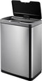 EKO Mirage Sensor Bin - Prullenbak - 45L met automatische sensor en soft close - mat RVS zwart