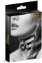 Bijoux Pour Toi - Fetish Halsband met Ring - Kinky Look - Zwart - Kunstleer
