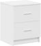 vidaXL - Nachtkastjes - 2 - st - met - 2 - lades - 40x36x50 - cm - wit