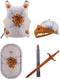 Johntoy Medieval Knights Ridderset - 5-delig - Schild Helm Zwaard Harnas - Grijs