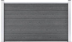 vidaXL - Schutting - 180x105 - cm - HKC - grijs