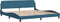 vidaXL - Bedframe - met - hoofdeinde - fluweel - blauw - 200x200 - cm