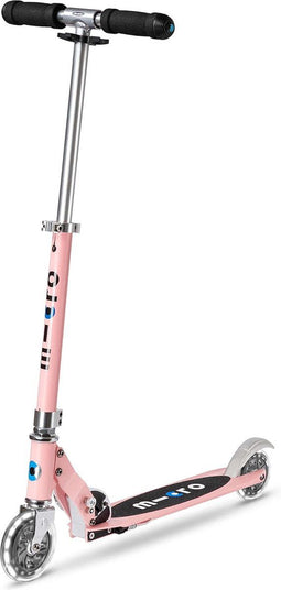 micro™ Sprite LED Kinderstep - Vouwbaar - Hoogteverstelbaar - LED Wielen - Neon Rose