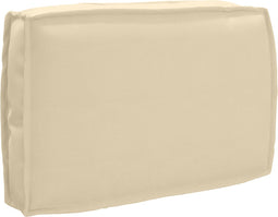 vidaXL - Ligbedkussen - voor - Rugsteun - Beige - 60x40x12 - cm - Oxford - Stof