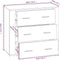 vidaXL - Dressoir - 80x33x70 - cm - bewerkt - hout - betongrijs