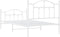 vidaXL - Bedframe - met - hoofd- - en - voeteneinde - metaal - wit - 100x190 - cm