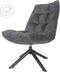 Fauteuil Dorus Adore Velvet - Dark Grey 10