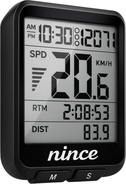 Nince Draadloze Fietscomputer - Kilometerteller - Waterdicht - 17 Functies