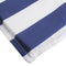 vidaXL - Terrasstoelkussen - gestreept - oxford - stof - blauw - en - wit