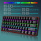 HXSJ V900 - Bedraad Mechanisch Gaming Toetsenbord - RGB - Blue Switch - 61 Keys - QWERTY - Zwart
