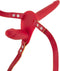 Fetish Tentation - Strap on - Dubbel - Rood - 15.5 x 3cm en 8.7 x 2.9cm