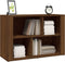vidaXL - Dressoir - 80x30x54 - cm - bewerkt - hout - bruin - eikenkleur