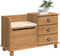 vidaXL - Entree - Opslagbank - 'ASKIM'Honingbruin - 100x39x62 - cm - Massief - Vurenhout