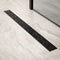 Mirlux Douchegoot - 80 cm - RVS 304 - Mat zwart - Standaard rooster