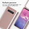 iMoshion Hoesje Geschikt voor Samsung Galaxy S10 Hoesje Met Koord - iMoshion Siliconen hoesje met koord - roze