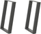 vidaXL - Eettafelpoten - 2 - st - U-vormig - 50x(72-73) - cm - staal - antraciet