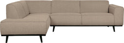 BePureHome Statement Hoekbank Links - Boucle - Beige - 77x274x210