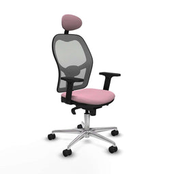 Piqueras y Crespo 2D086N1 - Bureaustoel - Verstelbare hoogte met hoofdsteun - Roze
