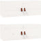vidaXL - Wandkasten - 2 - st - 80x30x30 - cm - massief - grenenhout - wit