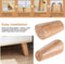 Set van 4 - 8 cm massief houten meubelpoten - voor stoelen, kast, slaapbank, bank - inclusief montageplaten, schroeven en viltglijders