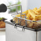 Royalty Line® EFT2000 Friteuse 3 Liter - Frituurpan - 2000W - Koude Zone - 2 tot 4 Personen - Koude Zone - Traploos Instelbare Temperatuurregelaar - RVS