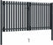 vidaXL - Poort - dubbel - 306x150 - cm - staal - antraciet