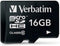 Verbatim microSDHC - Geheugenkaart Class 10 16 GB - Zwart