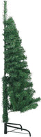 vidaXL - Kunstkerstboom - hoek - 120 - cm - PVC - groen