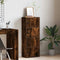 vidaXL - Boekenkast - 40x24x102 - cm - bewerkt - hout - gerookt - eikenkleurig