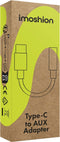imoshion USB-C naar AUX Kabel - 8.6 centimeter - 3.5mm Audio Kabel - Wit