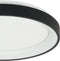 Steinhauer plafonniere Ringlede - zwart - kunststof - 38 cm - ingebouwde LED-module - 3691ZW