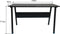Computertafel bureau Stoer - industrieel modern - 130 cm breed - zwart frame en tafelblad