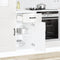 vidaXL - Keuken - onderkast - Kalmar - bewerkt - hout - hoogglans - wit