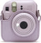 Fujifilm instax Mini 12 Bundel - Instant camera + 1 x 10 stuks film cameratas & stickers - Lilac Purple