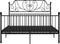 vidaXL - Bedframe - metaal - zwart - 140x200 - cm