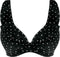 Jewel Cove - High Apex Bikinitop - Diepe halslijn met J-haaksluiting - Zwart