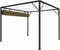 vidaXL - Tuinprieel - met - uittrekbaar - dak - 180 - g/m² - 3x3 - m - taupe