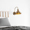 Fulgor Wandlamp | Metalen Frame | Vintage | 27x27 cm | 36 cm Hoogte