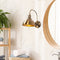 Fulgor Wandlamp | Metalen Frame | Vintage | 27x27 cm | 36 cm Hoogte