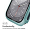 Full Cover Hardcase voor de Apple Watch Series 4 / 5 / 6 / SE - 40 mm - Donkergroen