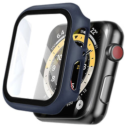 Full Cover Hardcase voor de Apple Watch Series 7 / 8 / 9 - 45 mm - Donkerblauw