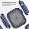 Full Cover Hardcase voor de Apple Watch Series 7 / 8 / 9 - 45 mm - Donkerblauw