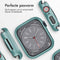 Full Cover Hardcase voor de Apple Watch Series 7 / 8 / 9 - 45 mm - Donkergroen