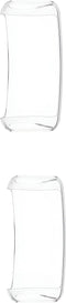 Full Cover Screen Protector Bumper Set Geschikt Voor Fitbit Inspire 3 - 360 Graden Bescherm Hoes - Smartwatchbescherming - Case - 2 Stuks Transparant