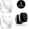 Full Cover Screen Protector Bumper Set Geschikt Voor Fitbit Versa 4 - 360 Graden Bescherm Hoes - Smartwatchbescherming - Case - 2 Stuks - Transparant